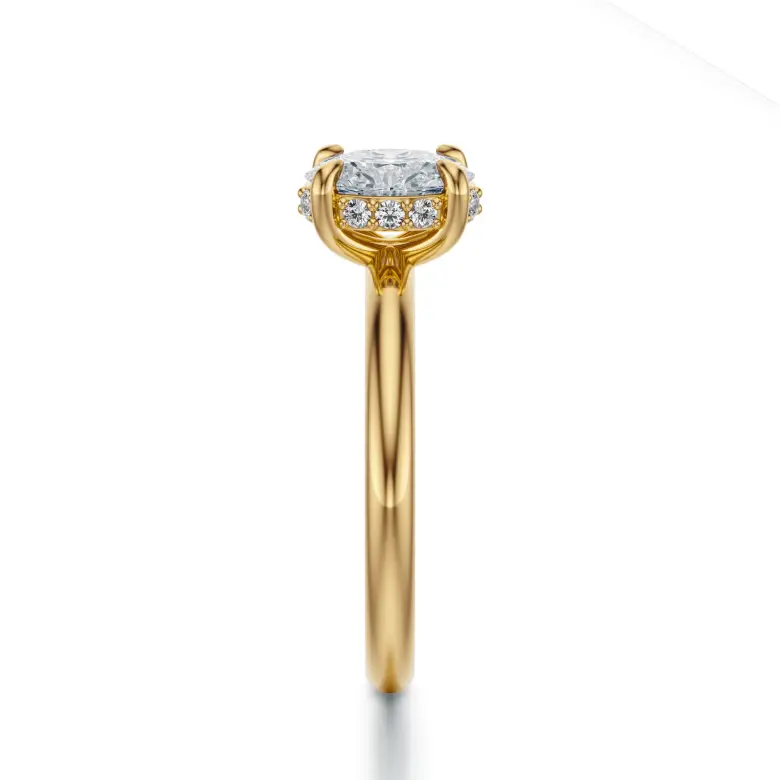 Pierścionek owalny diament hidden halo SBPZ_068